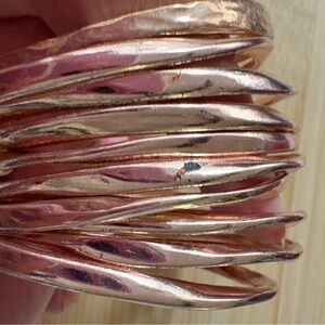 10 Rose Gold Bangles